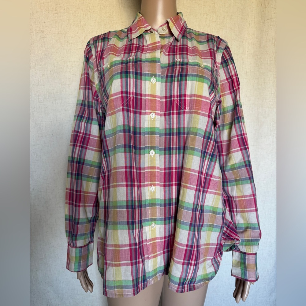 Ralph Lauren Plaid Multicolor Button Down Shirt
